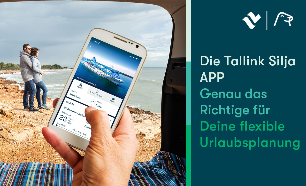 Die Tallink Silja App. Genau das Richtige fuer die flexible Urlaubsplanung.